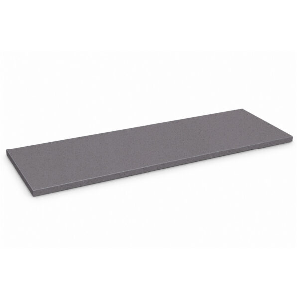 Space Grey Stone Shower Bench Seat Space grey stone shower bench seat with a smooth surface and modern rectangular design.