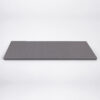 Space Grey Stone Shower Bench Seat Space grey stone shower bench seat with a smooth surface and modern rectangular design.
