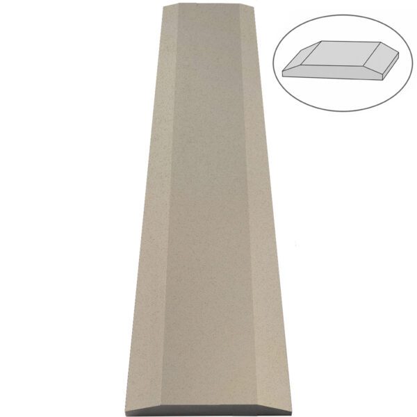 Taupe Grey Stone Double Hollywood Saddle Threshold Taupe Grey Stone Double Hollywood Saddle Threshold – ADA Sloped Edge