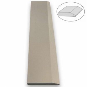 Taupe Grey Stone Single Hollywood Saddle Threshold Taupe Grey Stone Single Hollywood Saddle Threshold – One Sloped Edge