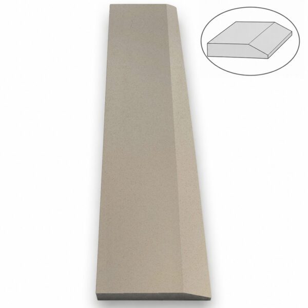 Taupe Grey Stone Single Hollywood Saddle Threshold Taupe Grey Stone Single Hollywood Saddle Threshold – One Sloped Edge