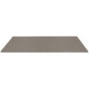 Taupe grey stone shower bench seat with a smooth surface and modern rectangular design.