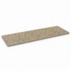 Walnut Brown Stone Shower Bench Seat Walnut brown stone shower bench seat with a smooth surface and modern rectangular design.