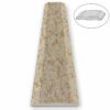 Walnut Brown Stone Double Hollywood Saddle Threshold – ADA Sloped Edge