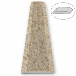 Walnut Brown Stone Double Hollywood Saddle Threshold Walnut Brown Stone Double Hollywood Saddle Threshold – ADA Sloped Edge