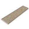 Walnut Brown Stone Single Hollywood Saddle Threshold with one sloped edge and one straight edge, featuring a rich walnut brown stone surface for smooth, durable doorway and floor transitions.