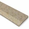 Walnut Brown Stone Single Hollywood Saddle Threshold with one sloped edge and one straight edge, featuring a rich walnut brown stone surface for smooth, durable doorway and floor transitions.