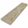 Walnut Brown Stone Shower Curb Top Walnut Brown Stone Shower Curb Top with a rich walnut brown finish, subtle natural stone pattern, precision-cut beveled edges, and durable engineered stone construction, designed as a premium shower sill and curb cap for tile showers, walk-in showers, and frameless glass shower enclosures.