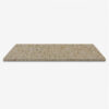 Walnut Brown Stone Shower Bench Seat Walnut brown stone shower bench seat with a smooth surface and modern rectangular design.
